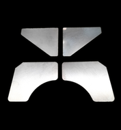 Rear subframe strengthening gussets